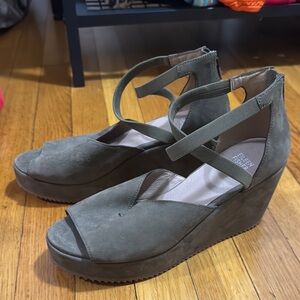 Eileen Fisher suede wedges - NEW